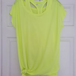 Xersion ladies workout top (double layer) size large